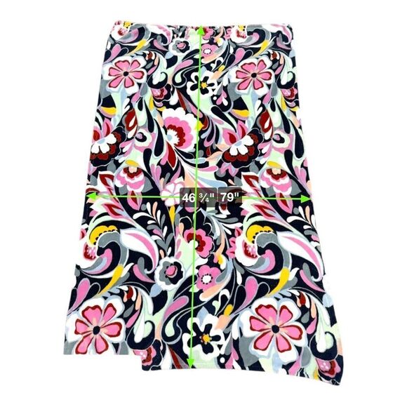 Vera Bradley MOD PAISLEY Fleece THROW BLANKET 50" x 80" Boho Plush Couch Chair - Picture 2 of 5